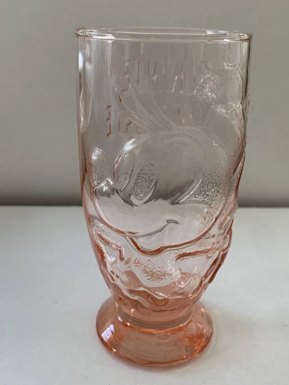 Set of 2 Vintage Pink Disney Minnie Mouse Glasses~AWESOME!